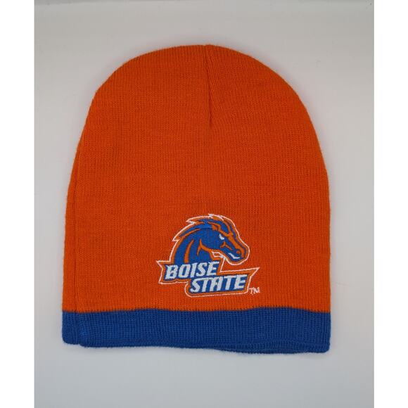 Boise State Broncos Beanie Hat – Adidas NCAA Licensed Knit Cap – Orange & Blue - Picture 1 of 3